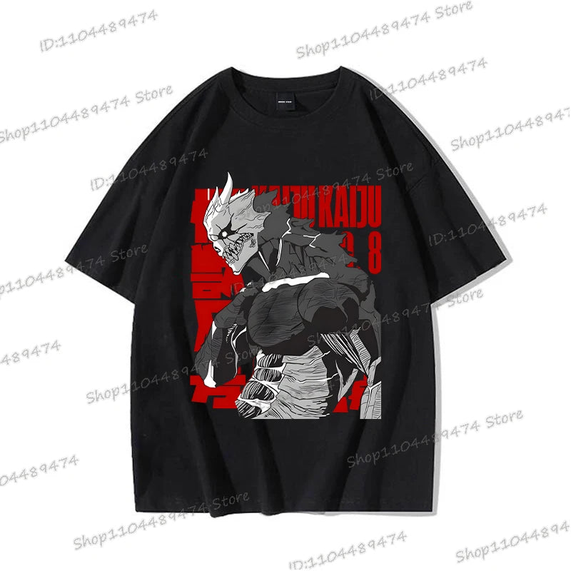 Kaiju No 8: Graphic T Shirt Casual Fashion Short Sleeve Cotton Shirt Soshiro Hoshina Funny Men Women Manga Tshirt