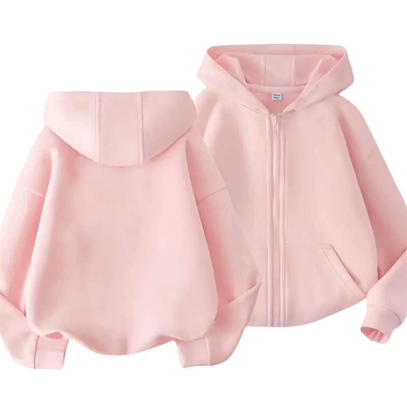 One Piece: (KIDS) Zipper Hoodie Cartoon Luffy Print Autumn/Winter Long-sleeved Sweatshirt Boys And Girl Casual Jacket Top