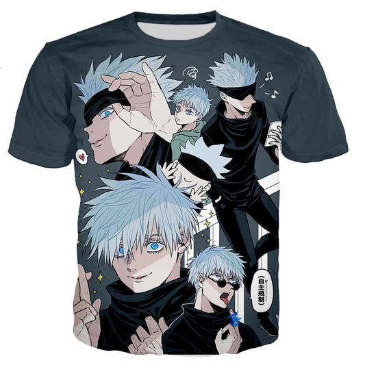 Jujutsu Kaisen: Satoru Gojo T Shirt Men/women 3D Print T-shirt Casual Harajuku Style Shirts Streetwear Tops Dropshipping Clothing
