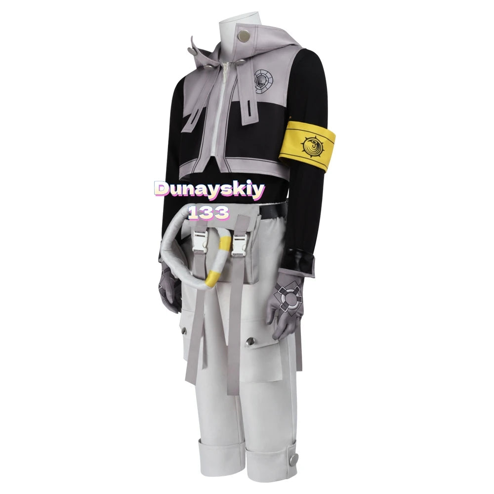 Gachiakuta: Rudo Surebrec Anime Cosplay Costume - Akuta Cleaners Uniform with Hoodie & Gloves, Perfect Props for Halloween