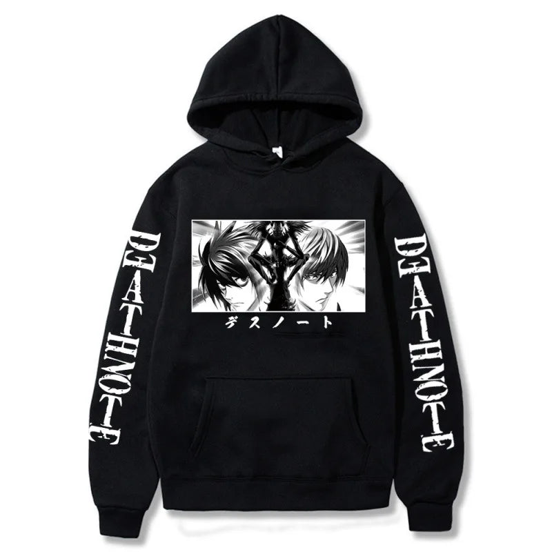 Death Note: Hoodies Graphic Print Streetwear Harajuku Unisex Tops Plus Size Sweatshirt Clothing