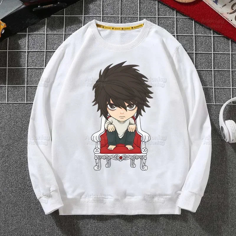 Death Note: L Ryuk Sweatshirts Harajuku Men's Ryuuku Animation Collectable Casual Clothes