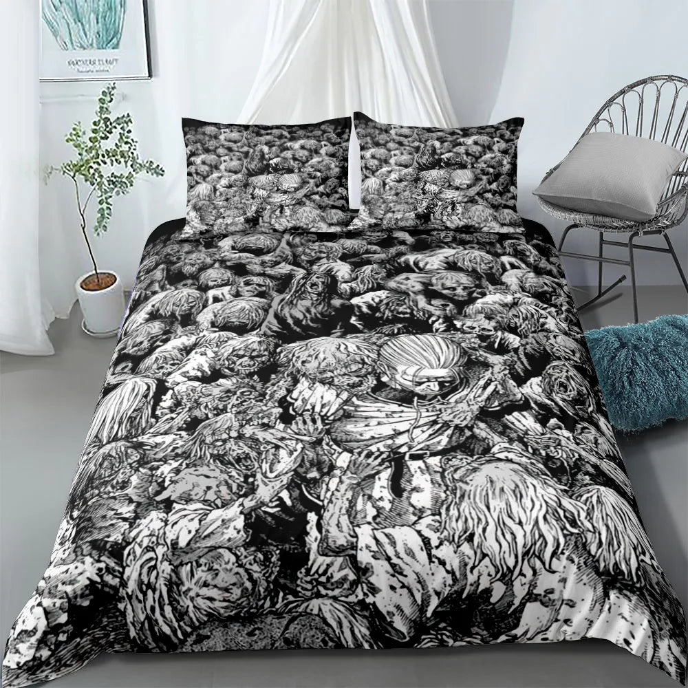 Vinland Saga: Retro Duvet Cover Set King Queen Double Full Twin Single Size Bed Linen Set
