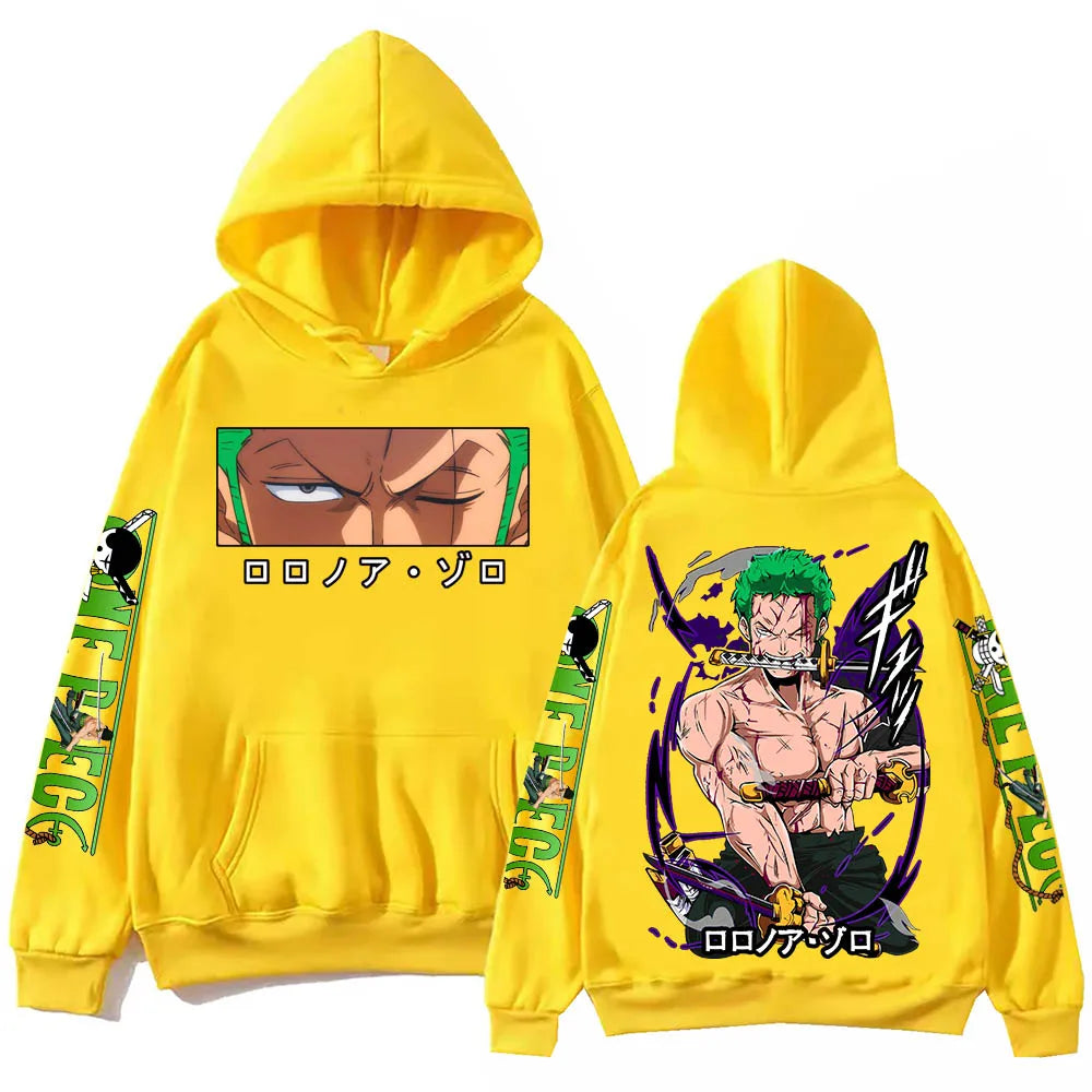 One Piece: Zoro Hoodie Harajuku Hip Hop Pullover Tops Sweatshirt Gift