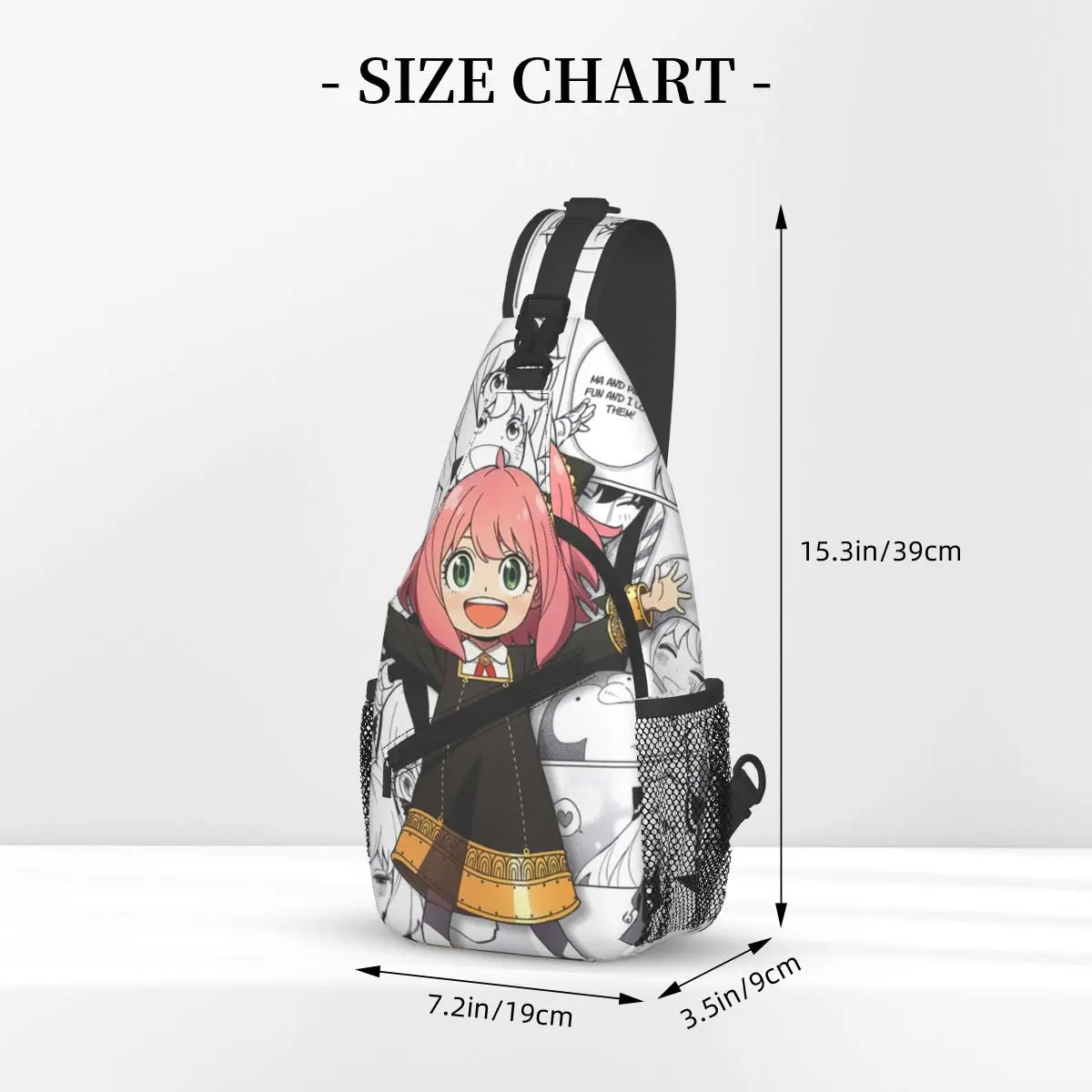 Spy X Family: Crossbody Sling Bag Small Chest Bag Anime Anya Forger Shoulder Backpack Daypack for Hiking Travel Travel Pack