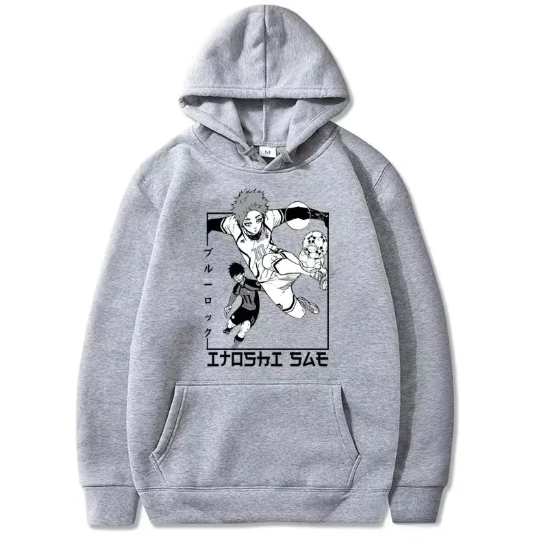 Blue Lock: 2026 New Autumn Winter Hooded Sweatshirts Manga BLUE LOCK Itoshi Sae Hoodies Men Women Casual Loose Anime Street Hip Hop Hoody