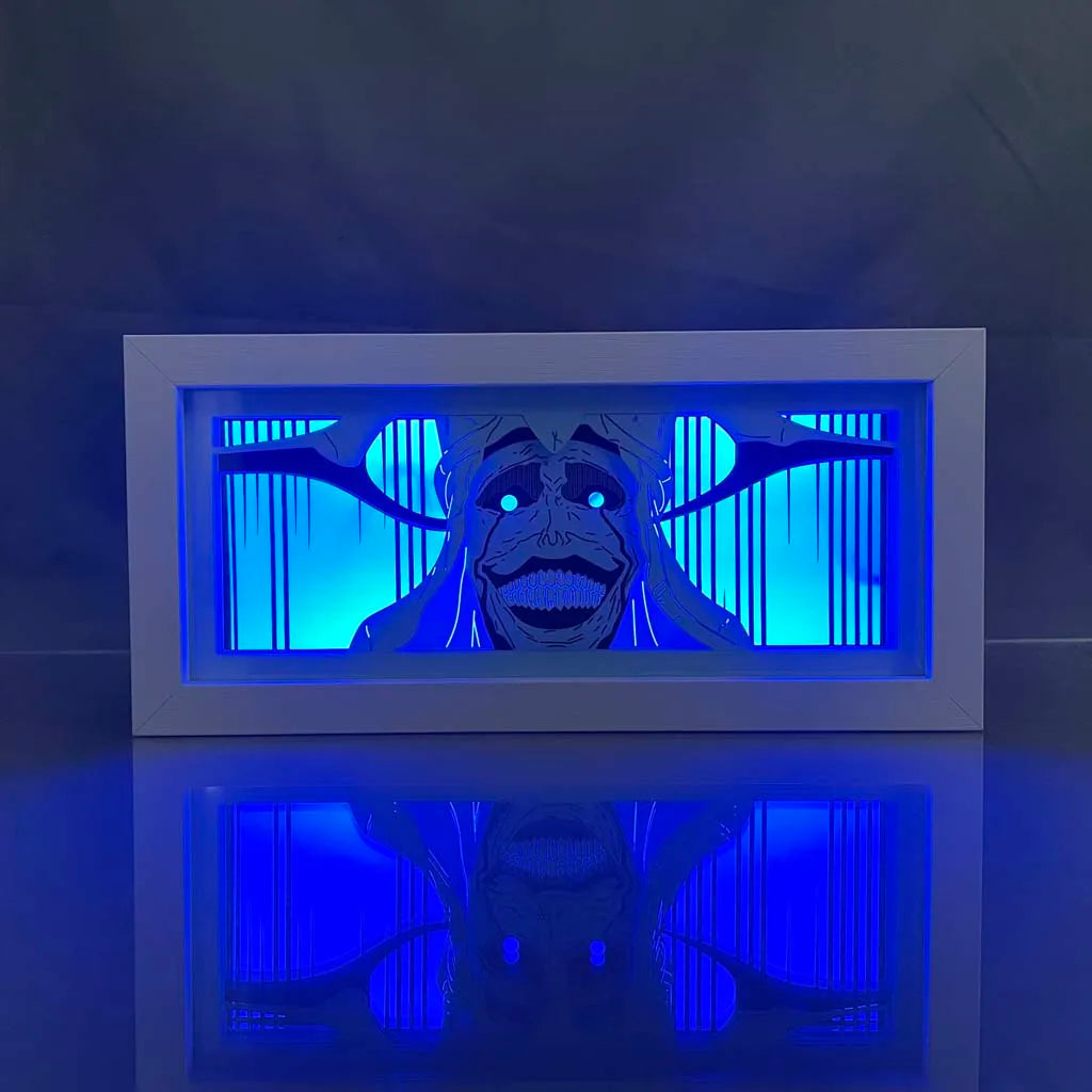 Solo Leveling: Light Box Statue Of GodDecoration Paper Cut Lightbox Bedside Lamp Manga Led Night Light