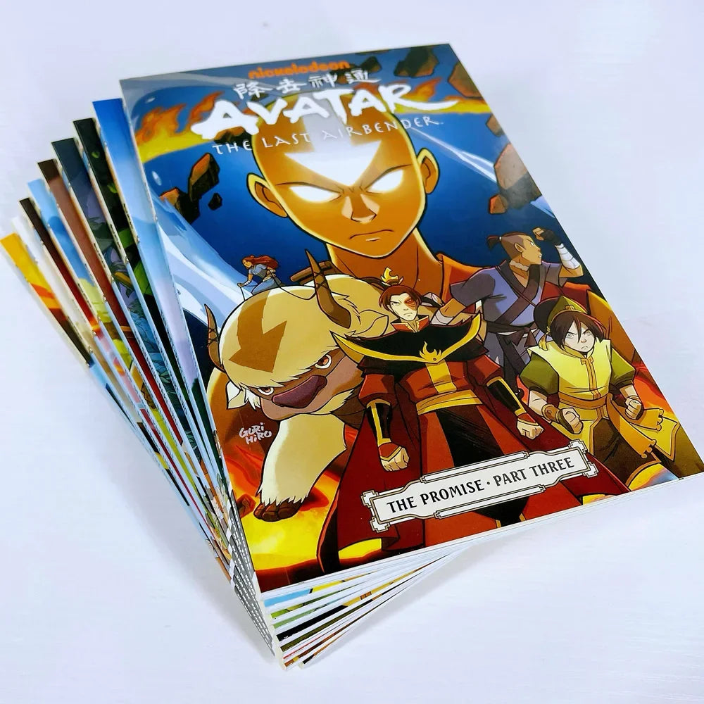 Avatar: The Last Airbender Season 1+ 2 English Picture Book American Comics Action Comedy Fantasy 18 Books