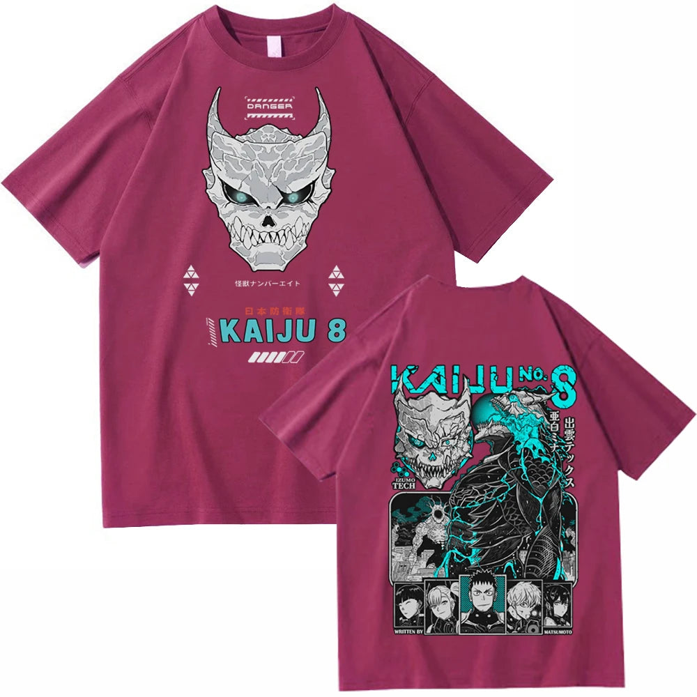 Kaiju No 8: T-shirt Harajuku O-neck Casual Shirt