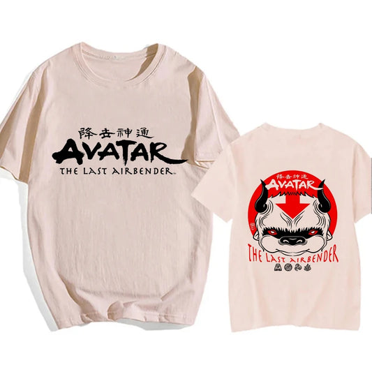 Avatar The Last Airbender: Y2k Shirt Streetwear Appa Yip Casual Tshirt Hip Hop Harajuku Tees Tops Fashion Mange T-shirt Clothes