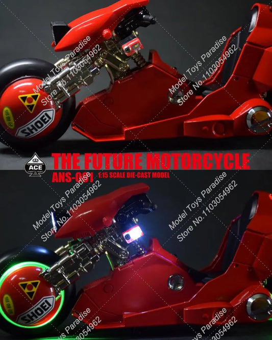 Akira: ACE TOYZ ANS-001 1/15 Scale Male Soldier Future Motorcycle Combat Vehicle Driver Model Accessories Fit Action Figure