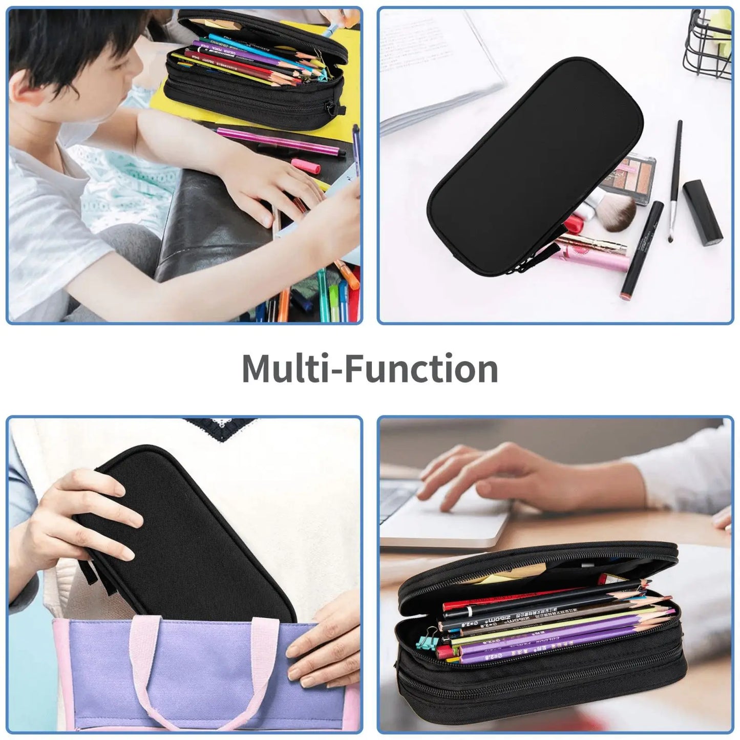 Sonic The Hedgehog: Classic Shadow The Hedgehog Pencil Cases Pencil Pouch Pen for Student Big Capacity Bag Students School Gifts Stationery
