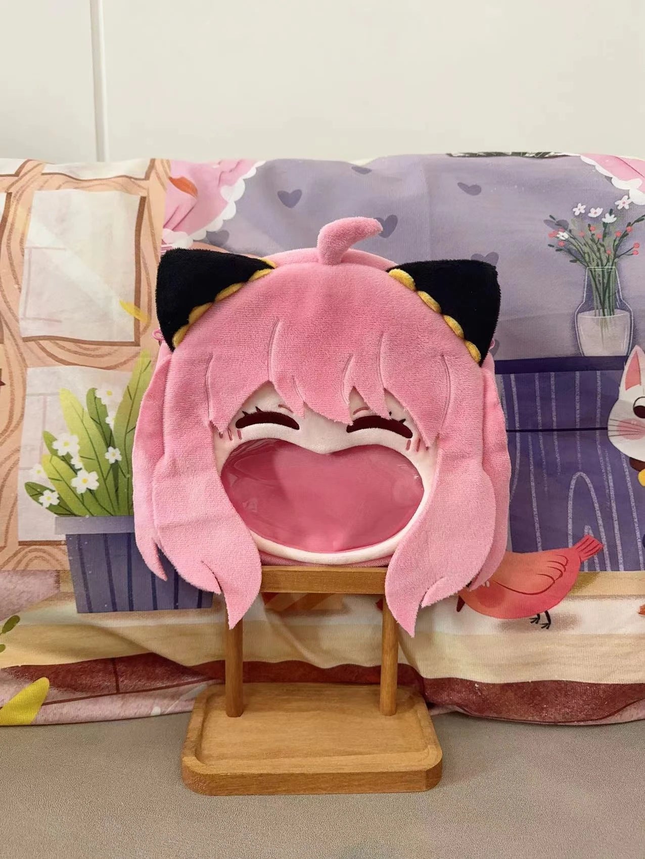 Spy x Family: Character Kawaii Girls Anya Forger Big Face Transparent Backpack Messenger Bag Gifts