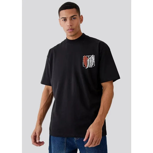 Attack on Titan: Cotton Anime Clothing Short-sleeved Casual Street Y2K Summer Women Tees Over Sized Breathable