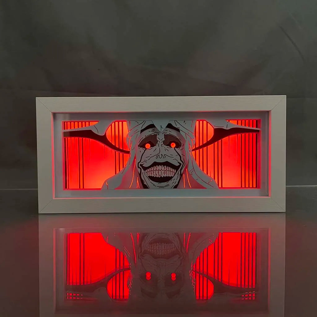 Solo Leveling: Light Box Statue Of GodDecoration Paper Cut Lightbox Bedside Lamp Manga Led Night Light