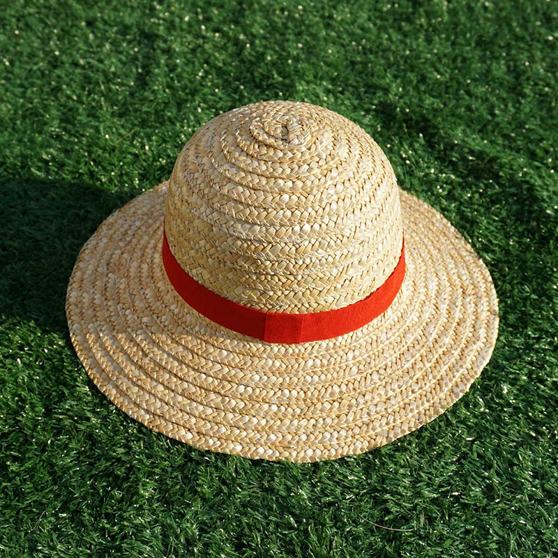One Piece: Luffy Hat Straw Hat Performance Animation Cosplay Sun Protection Accessories Hat Summer Sun Hat Straw Hats For