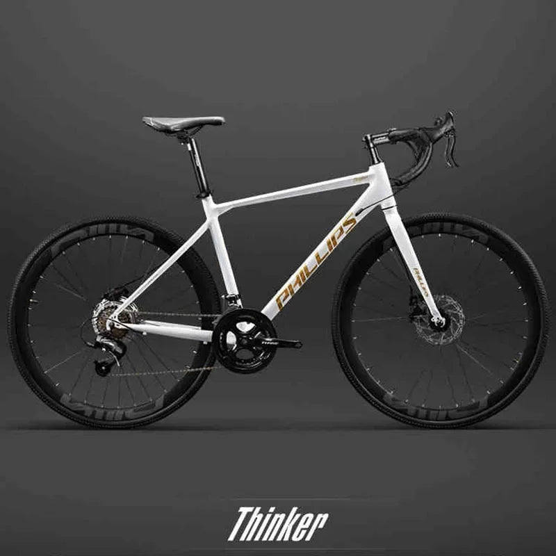 Yowamushi Pedal: 700c Aluminium Alloy Racing Road Bicycles Super light Gravel Road Bickes City Commuting Variable Speed Bicycle 27/30 Speed Bike