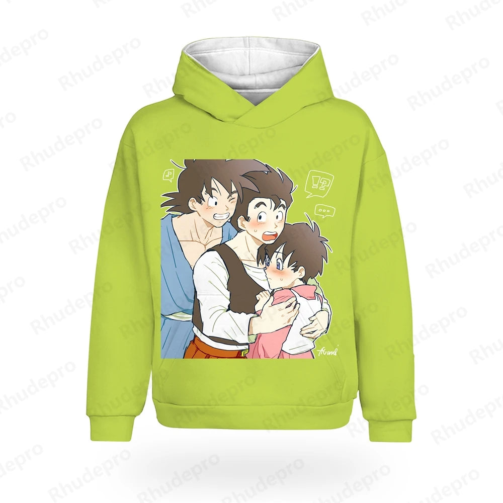 Dragon Ball: Oversized Men's Hoodie Clothing Hip Hop 5XL Goku Harajuku Style Tshirts Anime Vegeta Tops Streetwear Trend