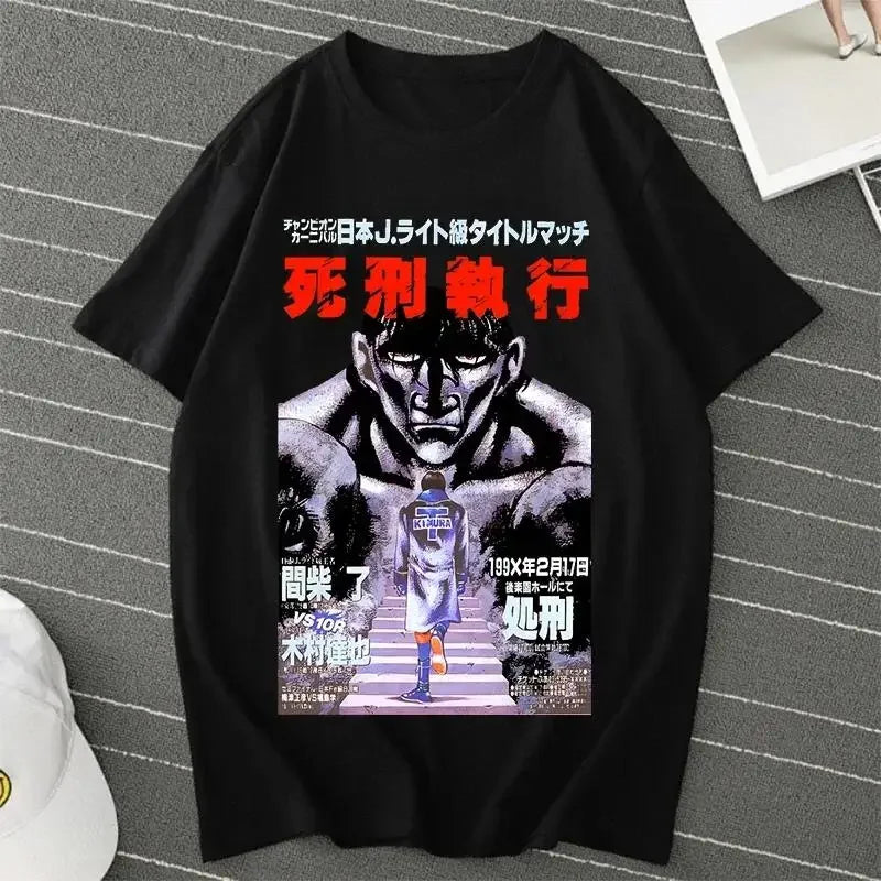 Hajime No Ippo: Kamogawa Boxing Gym T Shirt Makunouchi Takamura Celin KGB Print T Shirt Casual Plus Size T Shirt Women