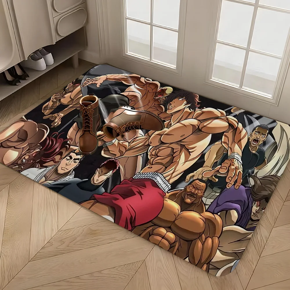 Baki Hanma: Yujiro Manga Hallway Carpet INS Style Soft Bedroom Floor House Laundry Room Mat Anti-skid Bedside Area Rugs
