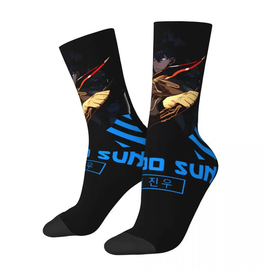 Solo Leveling: Sung jinwoo Shadow Monarch Socks,Leisure Beautiful printing Suitable for all seasons Dressing Gifts