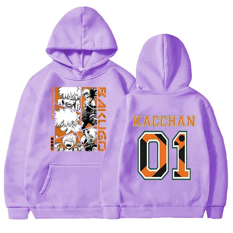 My Hero Academia: Bakugou Katsuki Print Hoodies Women Men Spring Autumn Fashion Pullovers Ladies Hooded Long Sleeve Sweatshirt