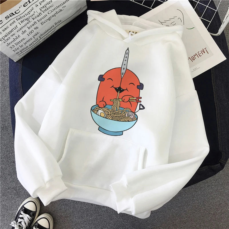 Chainsaw Man: Plus Size Sweatshirt Harajuku Long Sleeve Pullover Casual Streetwear Clothes Tops