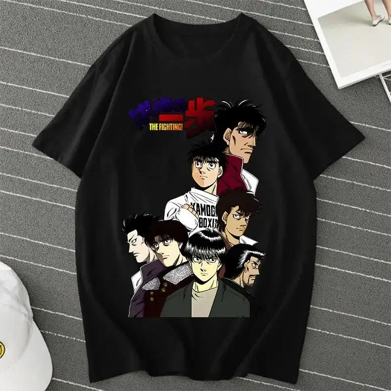 Hajime No Ippo: Kamogawa Boxing Gym T Shirt Makunouchi Takamura Celin KGB Print T Shirt Casual Plus Size T Shirt Women