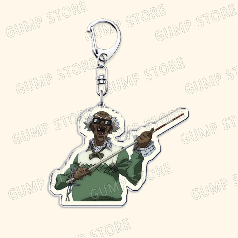 The Boondocks: Keychains for Accessories Bag Huey Riley Scarface Freeman Keyrings Jewelry Fans Gifts