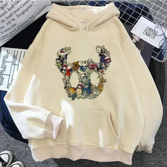 Hollow Knight: Hoodies Men Korea Ulzzang Grunge Y2k Aesthetic Fmale Autumn and Winter Pullover Hoddies Streetwear Graphic
