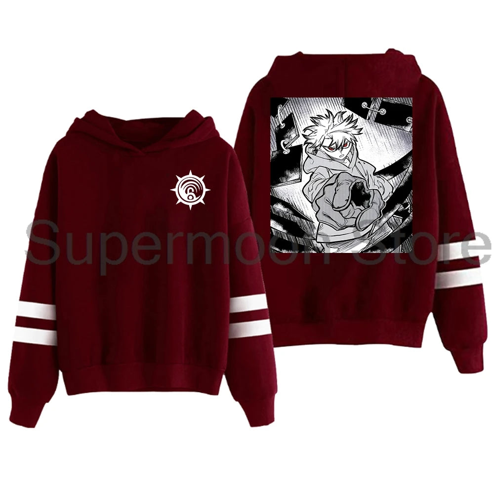 Gachiakuta: Rudo Merch Hoodie Pocketless Parallel Bars Sleeve Streetwear Women Men Hooded Sweatshirts