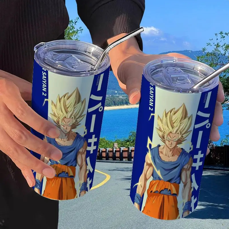 Dragon Ball: Creative Stainless Steel Insulated Cup Fashionable and High-Looking Straw Cup