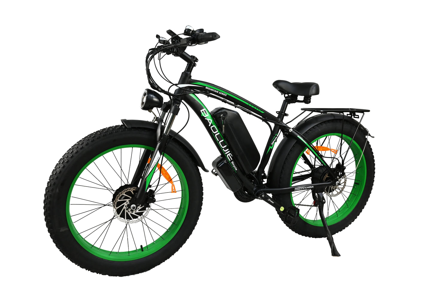 Yowamushi Pedal: Baolujie 2000W Electric Bike with 20AhRemovable Battery 26"×4"Fat Tire Ebike for Adults 35MPH 80MilesElectric Bicycles