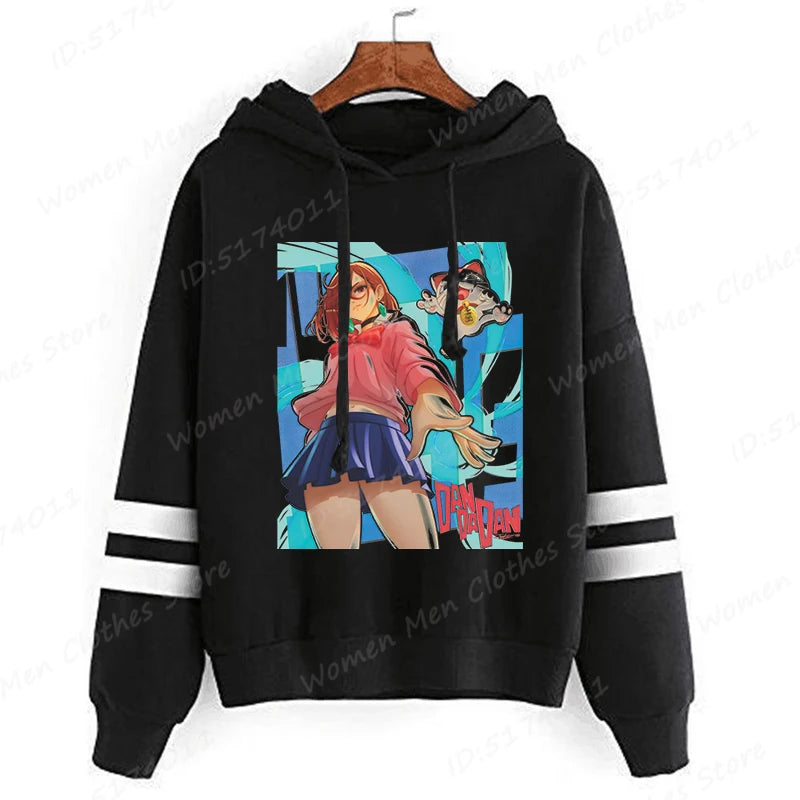 Dandadan: Okarun Hoodies Women Hooded Hoodie Funny Anime Print Sweatshirt Dandadan Graphic Casual Streetwear Hooded Pullovers
