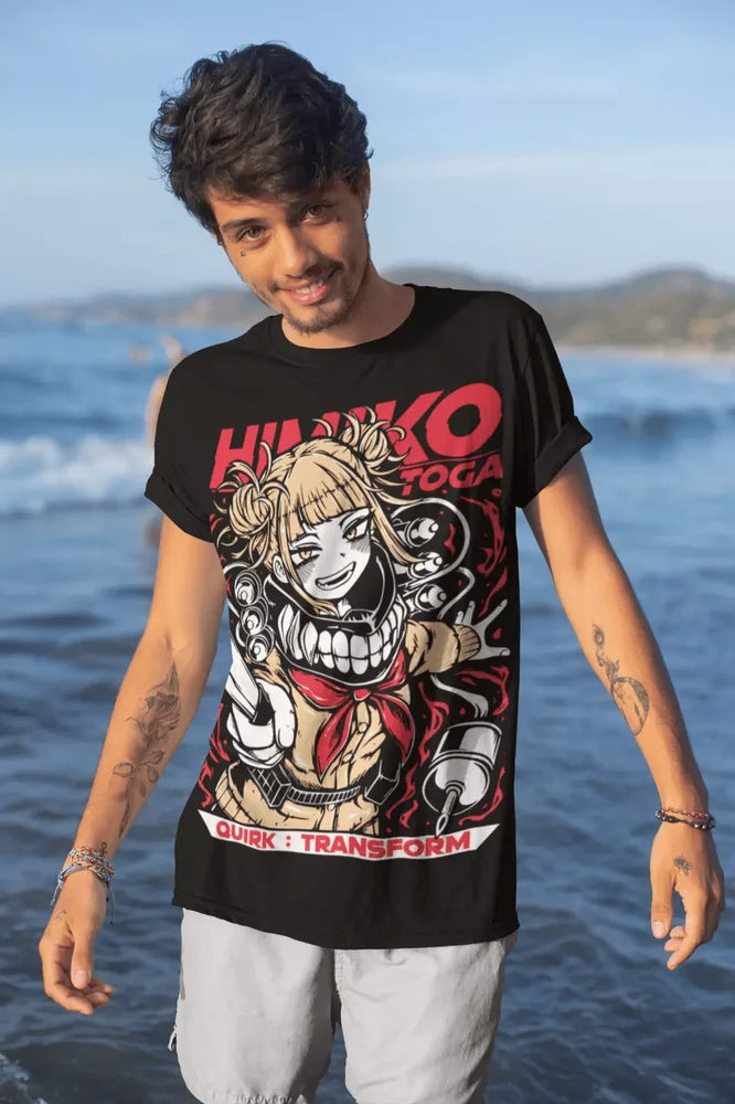 My Hero Academia: Himiko Toga T-Shirt HERO Izuku Midoriya Kawaii Shirt All Size