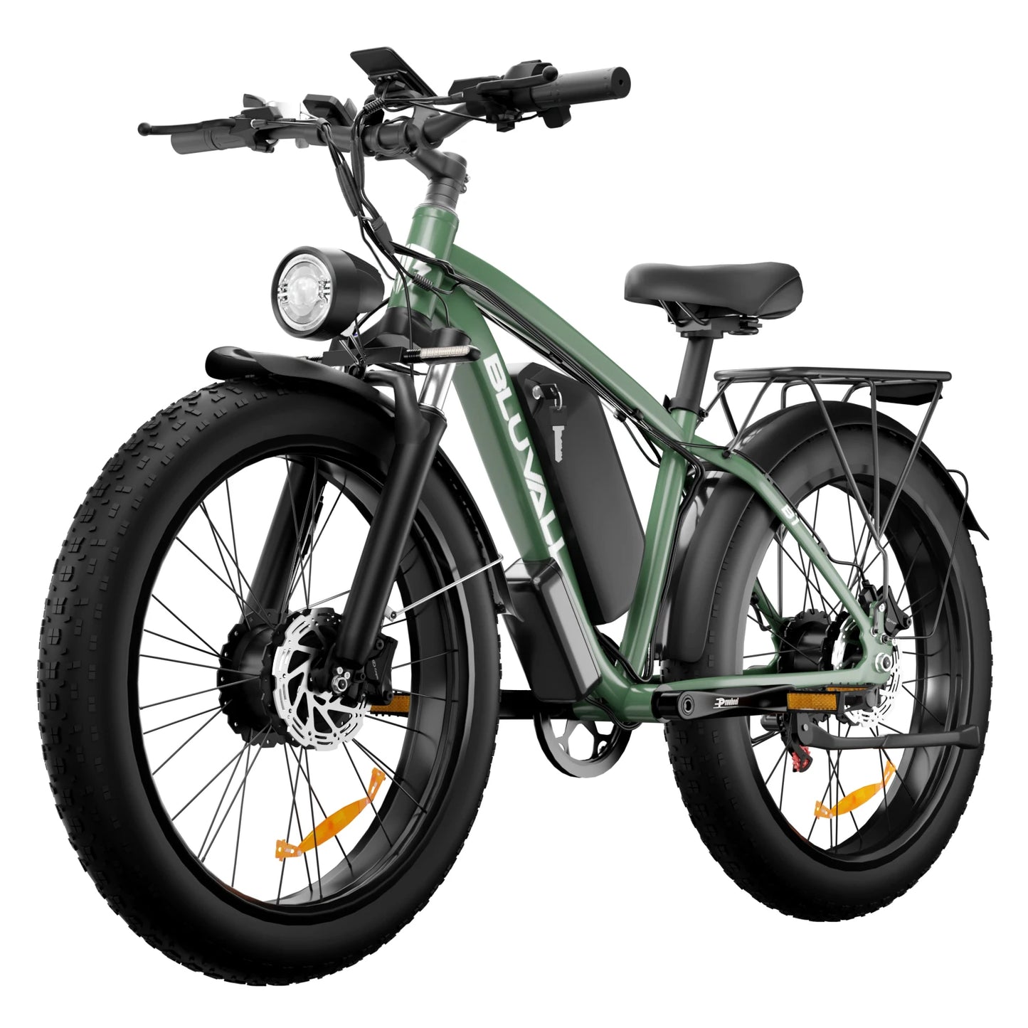 Yowamishi Pedal: BLVALL B1 48V 2000W Full Suspension E-Bike CE Certified 26 Inch Fat Tires Hidden Dual Battery Snow Beach Electric Bicycle