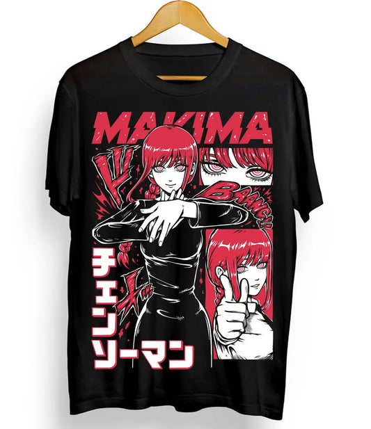 Chainsaw Man: Denji & Makima T-Shirt PochitaAnime Manga Unisex T-Shirt All Size