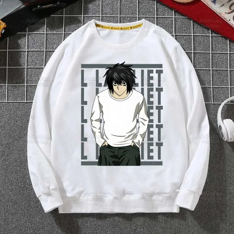 Death Note: L Ryuk Sweatshirts Harajuku Men's Ryuuku Animation Collectable Casual Clothes