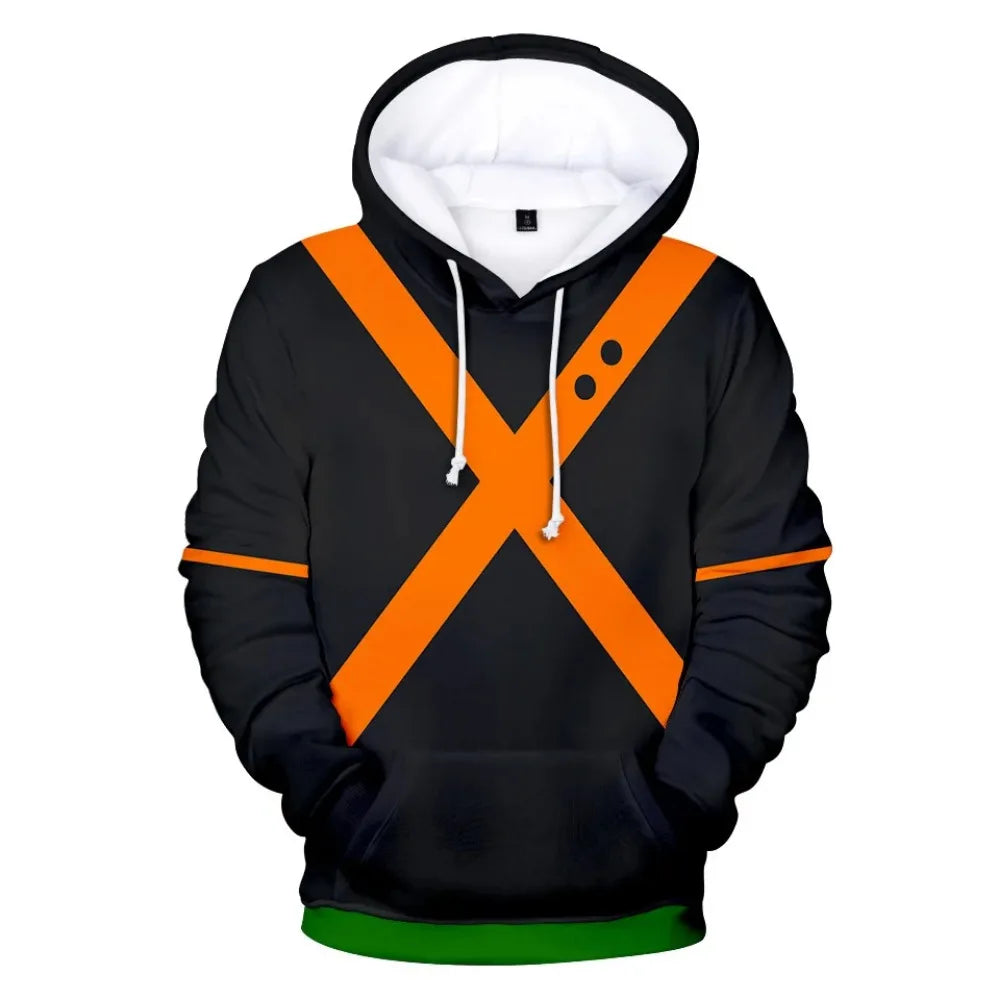 My Hero Academia: Midoriya Izuku All Might Cosplay Costume School Uniform Boku No Hero Academia 3D Print Mens Hoodies Sweatshirts