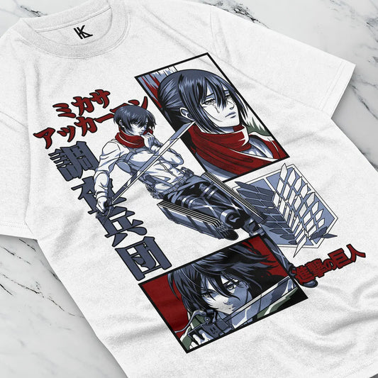 Attack on Titan: Mikasa Ackerman - T-Shirt Manga Unisex All Sizes CottonTee