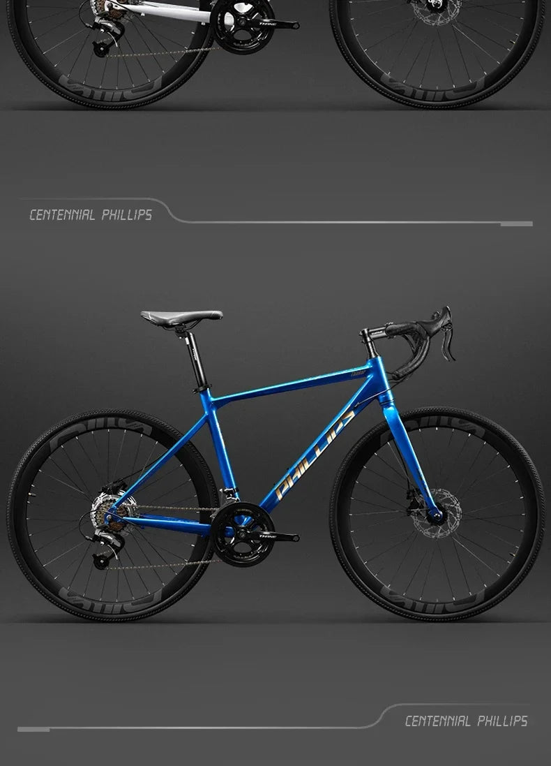 Yowamushi Pedal: 700c Aluminium Alloy Racing Road Bicycles Super light Gravel Road Bickes City Commuting Variable Speed Bicycle 27/30 Speed Bike