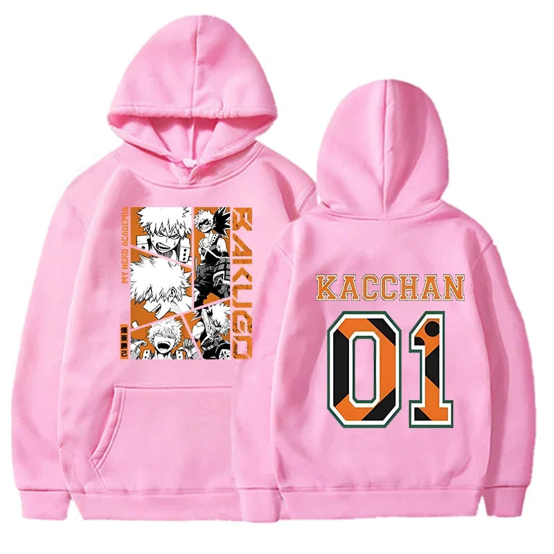 My Hero Academia: Bakugou Katsuki Print Hoodies Women Men Spring Autumn Fashion Pullovers Ladies Hooded Long Sleeve Sweatshirt