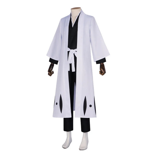 Bleach :Aizen Sousuke Cosplay Costume Wig Sets Bleach Thousand Year Blood War Gotei 13 Team 5 Captain Robe Kimono Outfits