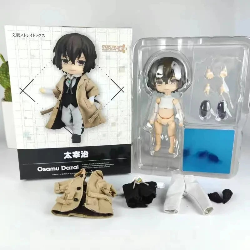 Bungo Stray Dogs: 10cm Anime Cute Nakahara Action Figure Figurine Edogawa Rampo Figure Dazai Osamu Toy Model PVC Collection Gift