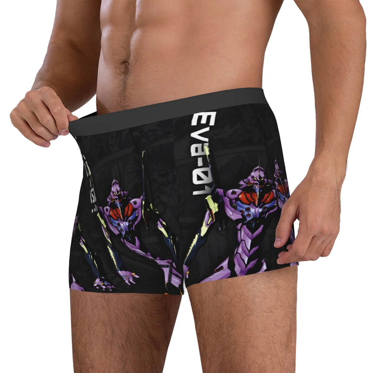 Evangelion: Underwear Mecha Style Doomsday Animation Boxer Briefs Stretch Shorts Panties Underpants