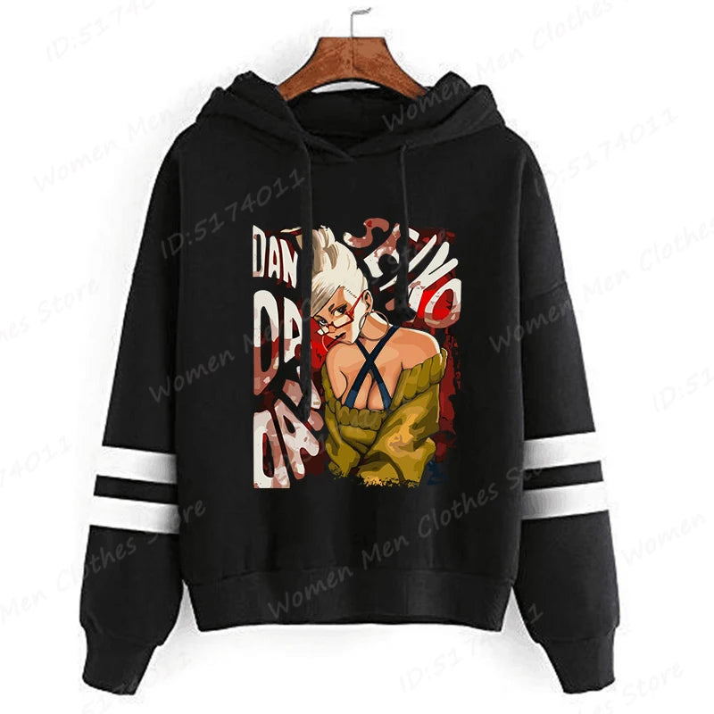 Dandadan: Okarun Hoodies Women Hooded Hoodie Funny Anime Print Sweatshirt Dandadan Graphic Casual Streetwear Hooded Pullovers