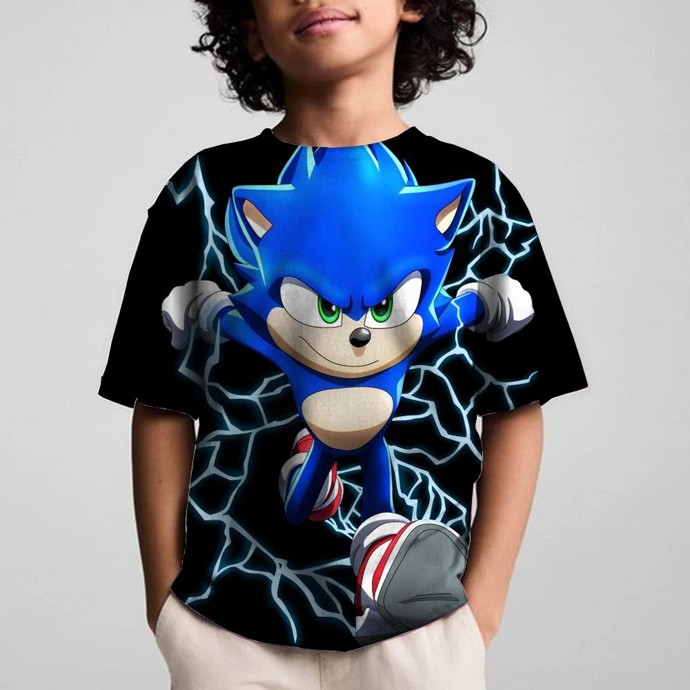 Sonics the Hedgehog: 3D Print Baby Clothing Outdoor Clothes T-Shirt Top Shirts