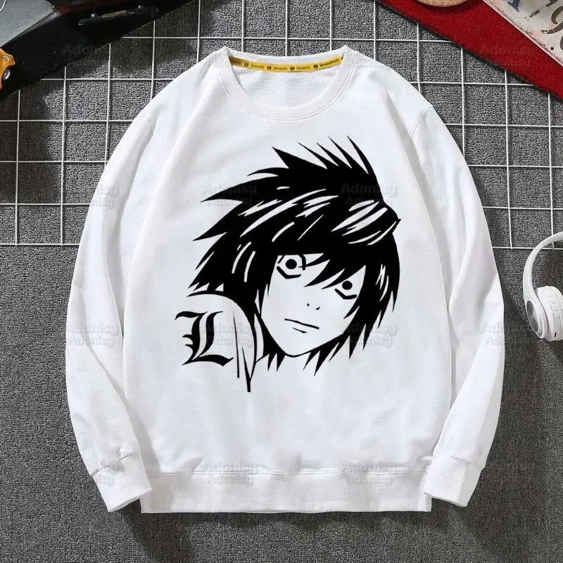 Death Note: L Ryuk Sweatshirts Harajuku Men's Ryuuku Animation Collectable Casual Clothes