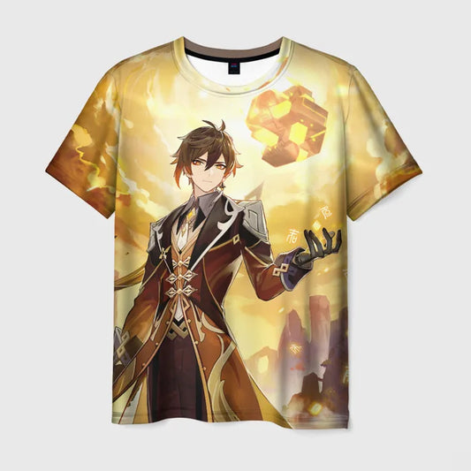 Genshin Impact: 3D Print Men's/Women's T-Shirts Summer Fashion Harajuku Short Sleeve Tee Top Oversized Streetwear