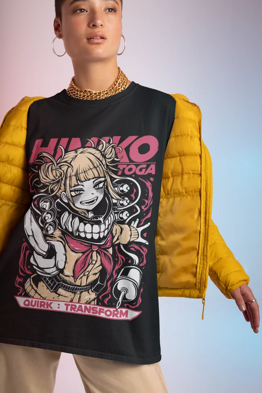 My Hero Academia: Himiko Toga T-Shirt HERO Izuku Midoriya Kawaii Shirt All Size